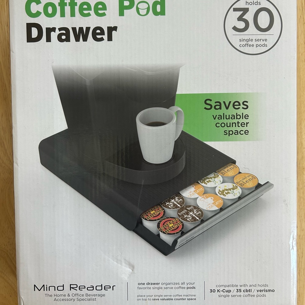 Mind Reader Coffee Pod Drawer in Black